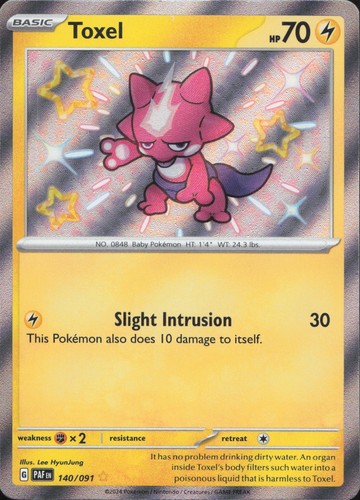 Pokemon toxel 140 - 140/091, shiny