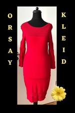 🌼 Orsay rotes Strickkleid