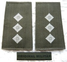 KLETT  Dienstgradabzeichen Heer Hauptmann weiß/oliv  Bw Aufschiebeschlaufen