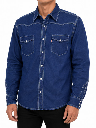 Mäntel herren blau denim - mäntel,