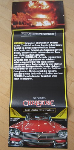 Filmplakat christine 1983 kino - filmplakat,
