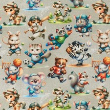 Jersey Stoff sportliche Tiere