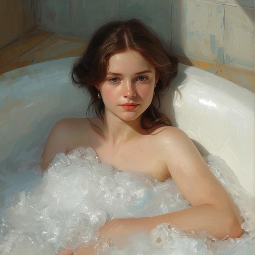 Akt badewanne bad weiblich - badewanne,