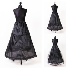 schwarz Reifrock Petticoat Unterrock Gr.32-58 S-XXXL 2 bis 3 Ringe Sale