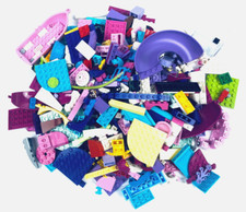Lego® 200 Teile kg konvolut Friends rosa hellblau lila grün gelb