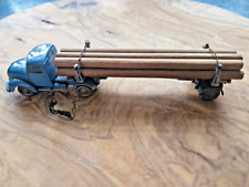 Wiking S 3500 alter Magirus LKW Langholztransporter Blau aus Märklin Anlage