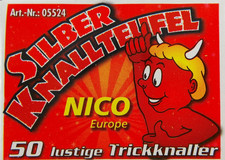 Silber Knallteufel, 50 Stück