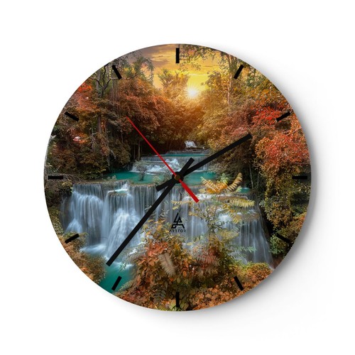 Modern wanduhr 30x30cm rund - wanduhr,