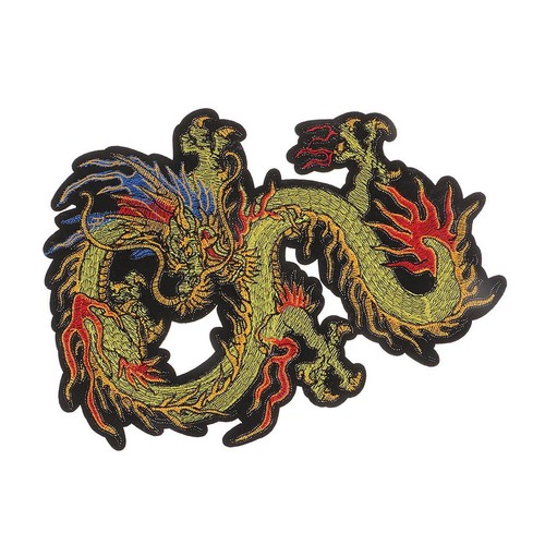 Drachen stickapplikation - drachen,