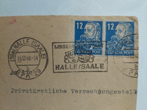 Sbz brief von - -, halle