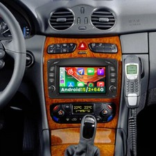 Für Mercedes-Benz CLK W209 C209 2002 2003 2004 Autoradio Carplay 64GB Android 15