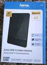 Hama Active DVB-T2 Indoor Antenne / Zimmerantenne - 4K Ultra HD - OVP