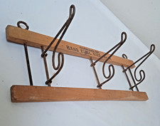 alte antike Garderobe Hakenleiste Werbung Eisenhandlung Zoidl Ried i. Innkreis