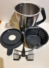 Thermomix TM5 Mixtopf mit Mixtopfdeckel, Messer, Garkorb und Schmetterling
