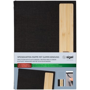 Sigel speisekarten mappe mit - speisekarten-mappe,