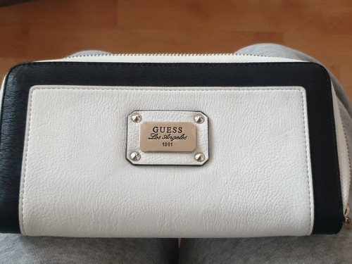 Guess geldbeutel schwarz - geldbeutel, schwarz/weiß