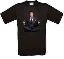 Charlie Sheen Two and a Half Men Charlie Harper Meditation T-Shirt NEU