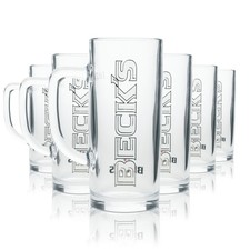 6x Becks Bier Glas 0,5l Krug