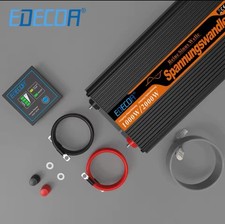 EDECOA 1000W 2000W Reiner Sinus Wechselrichter Spannungswandler 12V 230V USB V5