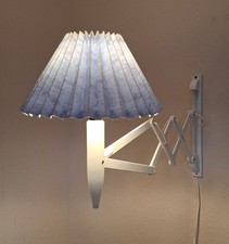 Alte Lyskær Wandlampe Scherenlampe danish Design Teak 70er vintage