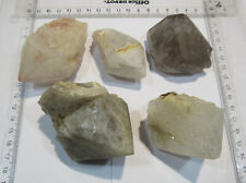 MD99 Set Rauchquarz Bergkristalle 5Stk Spitzen Usingen Taunus 5,5-8cm zus. 790g