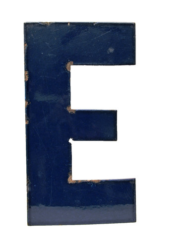 Vintage porzellan buchstabe - porzellan, buchstabe'e