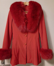 Edle Jacke Mantel Fuchspelz