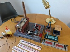 Wilesco D24 EL Dampfmaschine 50er/60er Jahre mit Zubehör Sägewerk Hammer 