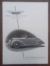 Salmson S 4 E Cabriolet, Lambretta, scooter, Werbung advert publicité, 1950