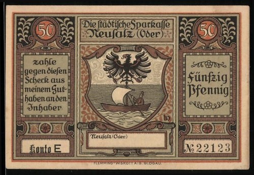 Notgeld neusalz oder 50 - notgeld,