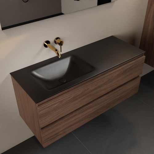Corian waschtisch set schwarz - waschtisch,