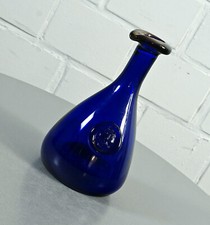 Kobaltblaue Kastrup Holmegaard Glaskaraffe Wein Karaffe Ole Winter 0,75 L. 1955