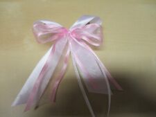 10 x Türschleifen, Autoschleifen, versch. Anlässe,Hochzeit,Antenne rosa  weiß