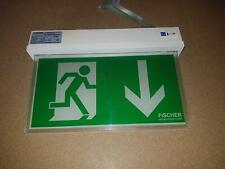 Fischer KS Wand/Decke Notausgang Fluchtweg Leuchte Lampe 100176-00 IP54 230V LED