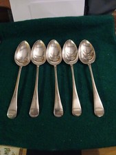5 antike Servierlöffel