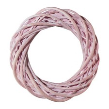 Rattan kranz rosa washed 25 - washed, Ø