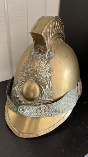 Antik feuerwehr messing helm - feuerwehr,