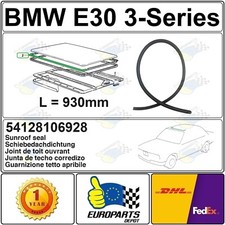 BMW E30 3-Series Vorne Schiebedach Gleitend Dach Gummi Seal 54128106928 36.6 "