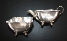 Milch- und Zuckerschale 835er