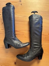 Wunderschöne Stiefel Schwarz Größe 40 Empodium Engschaft Leder Boots