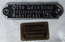 2 alte Firmenschilder "Otto