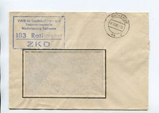 DDR Dienst ZKD Brief Rathenow 5.10.66 VVHB Landmaschinen Traktoren Ersatzteile