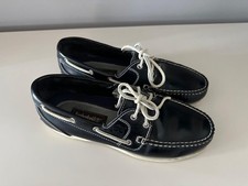 Timberland Bootsschuhe Boat Schuhe Damen blau weiß Gr. 41 Gr. 9,5 US Lack Optik