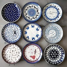 Frühstücksteller Bunzlauer Keramik KATZEN DACKEL PFERDE MARIENKÄFER 20cm