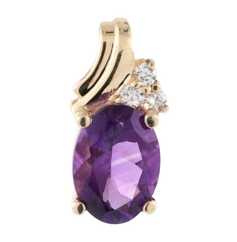 Natural amethyst und diamanten - amethyst,