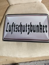 Blechschild Luftschutzbunker