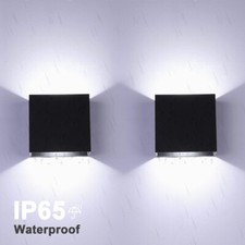 2tlg Wandlampe Würfel LED