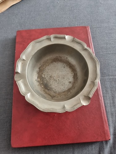 Vintage zinn aschenbecher - zinn, 95%