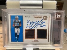 DJ Moore Auto + Patch BGS 9