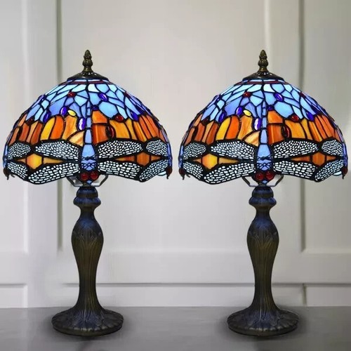Paar tiffany blaue libelle - paar,